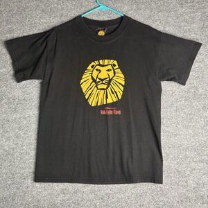 The Lion King T-shirt Broadway Musical Adult Size Medium‎ Black